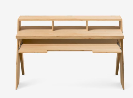 Rustic Wooden Desk – Spacious & Durable for a Productive Office