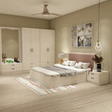 SRK Designer Double Bed With Bedside Table