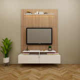 Modern Wall-Mounted Wooden TV Unit – Stylish & Space-Saving Entertainment Console