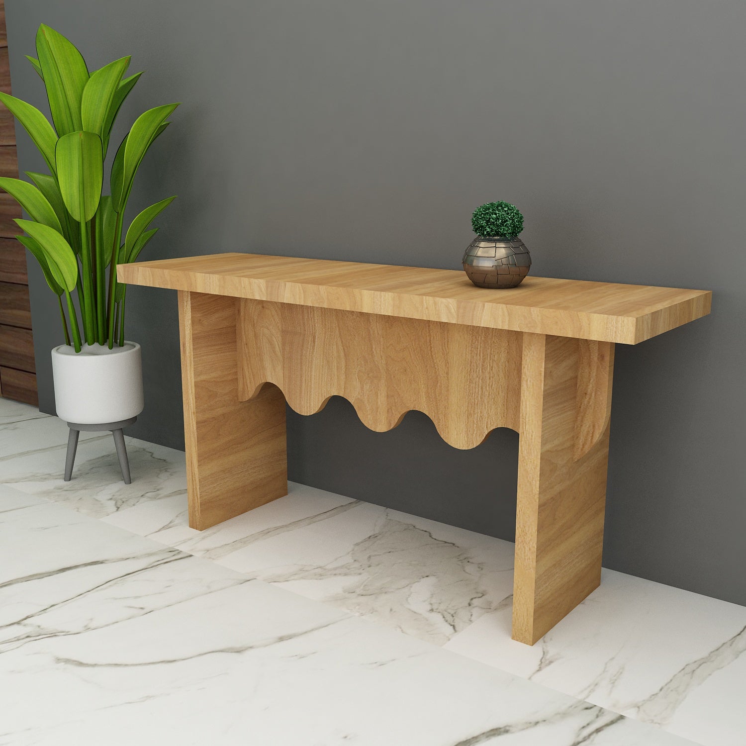 SRK Handcrafted Wooden Table – A Blend of Style and Durability