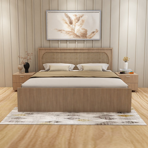 SRK Elegant Wooden Bed Frame – Timeless Craftsmanship for Your Bedroom