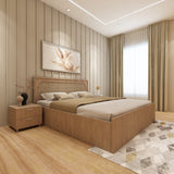 Queen size bed in laminate