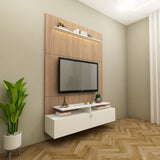 Modern Wall-Mounted Wooden TV Unit – Stylish & Space-Saving Entertainment Console