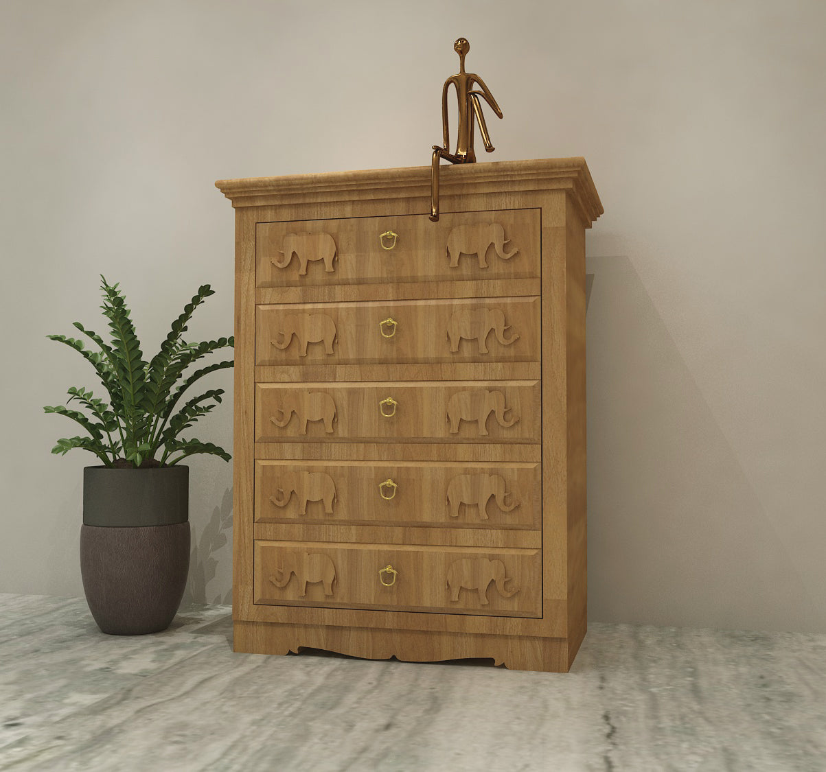 Elegant Wooden Cabinet - Perfect for Organizing and Styling Your Space