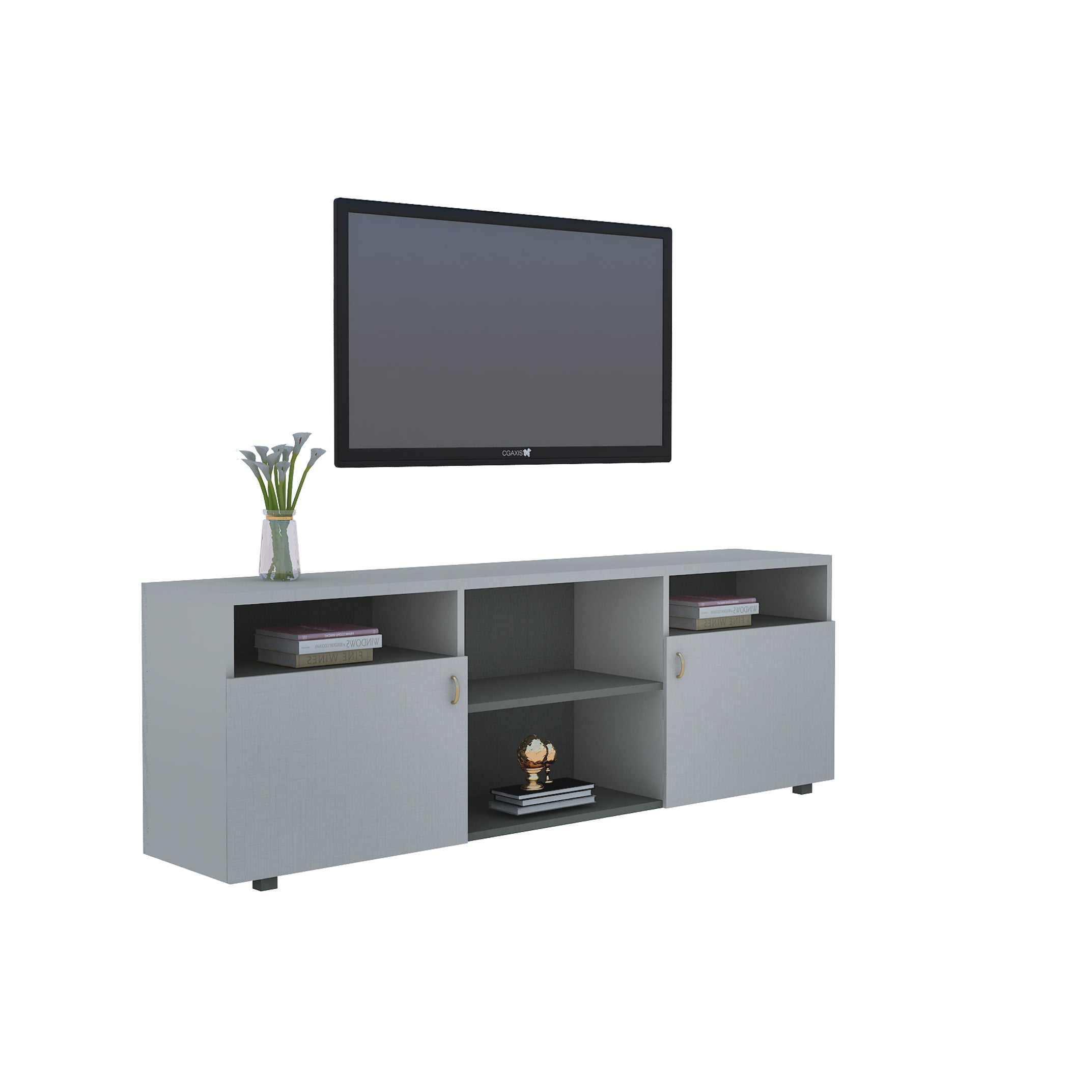 Modern Wooden TV Cabinet – Elegant & Functional Storage Solution