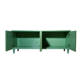 Srk -Light Green Rattan Sideboard