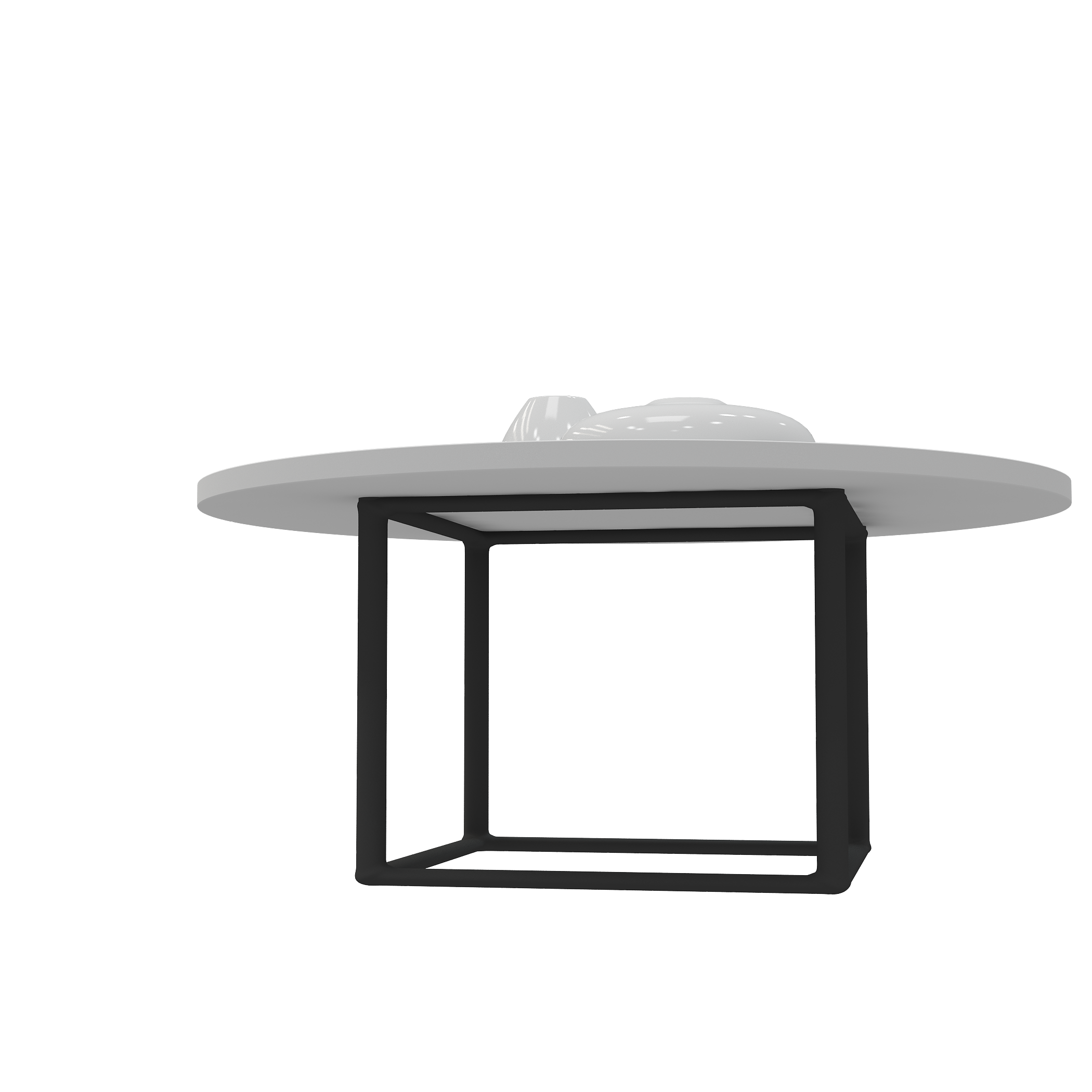 SRK Furniture Modern Round Coffee Table end Table