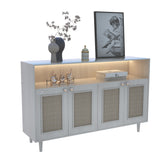 SRK Furniture Sideboard Buffet Cabinet, Accent Kitchen Storage Cabinet