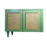 Srk -Light Green Rattan Sideboard