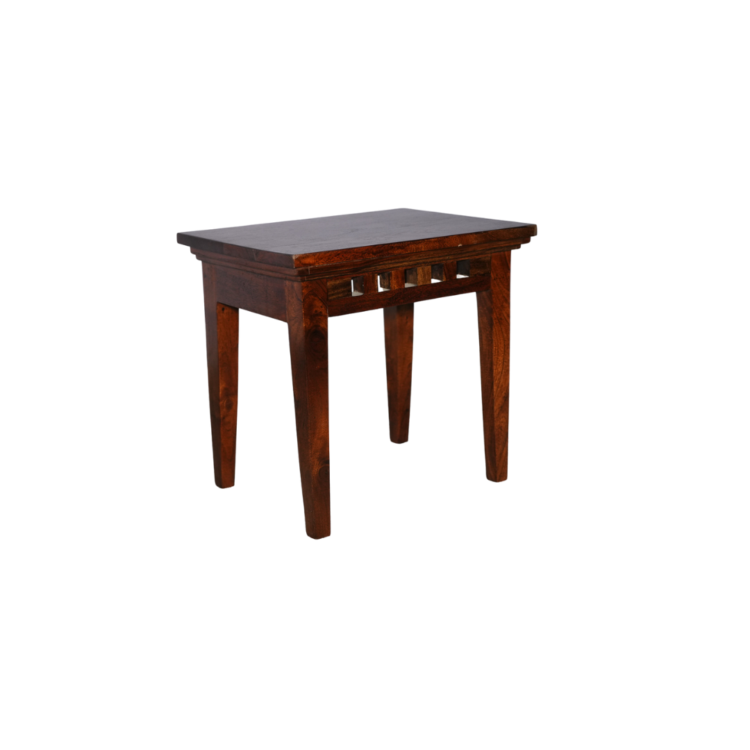 Solid sheesham wood side table