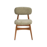 Comfortable Fabric Upholstered Wooden Chair