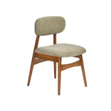 Comfortable Fabric Upholstered Wooden Chair