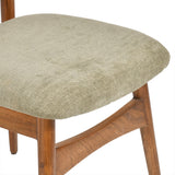 Comfortable Fabric Upholstered Wooden Chair