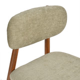 Comfortable Fabric Upholstered Wooden Chair