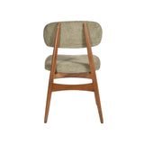 Comfortable Fabric Upholstered Wooden Chair