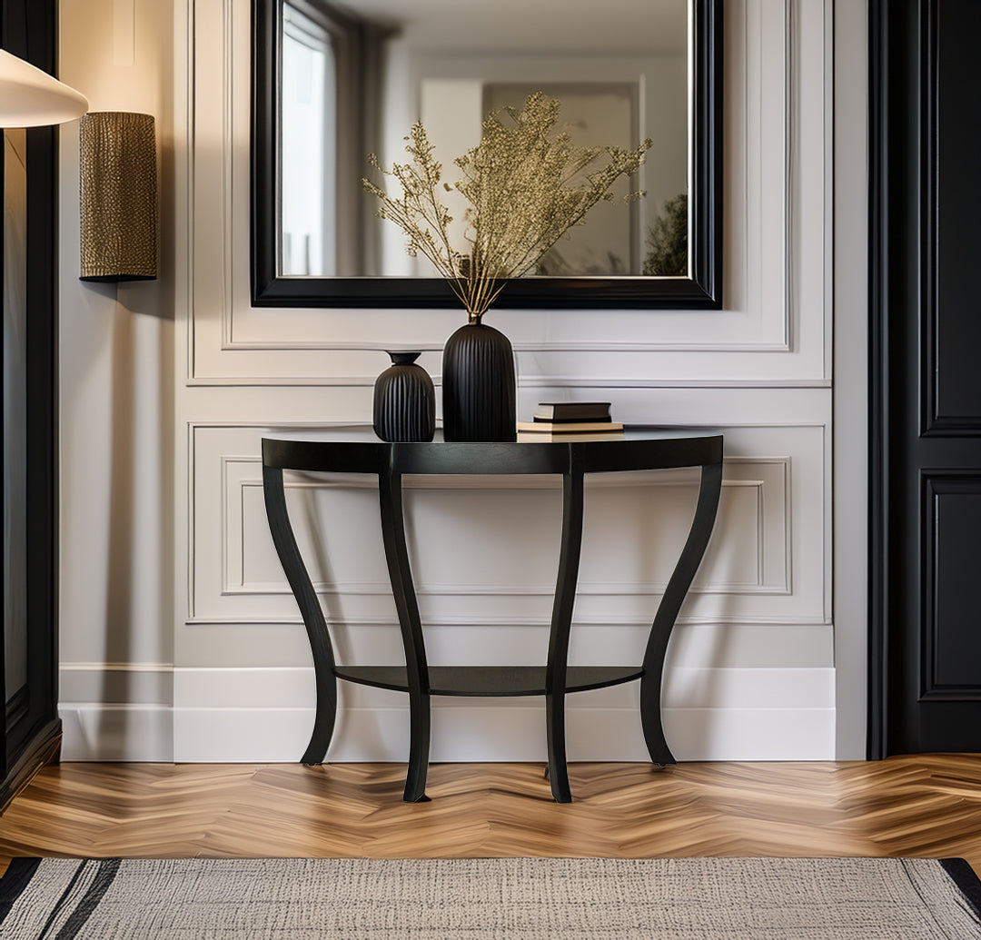 Elegant Black Console Table