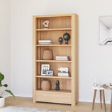 Wooden Bookacse / Display Cabinet / Storage Rack in Oak wood Finish