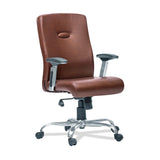 Leather Headrest High Back Executive Chair in Brown Colour