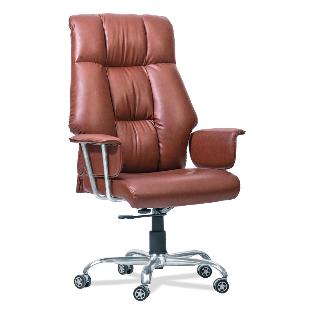 Low Back Office Exclusive Chair with Arm (Brown)
