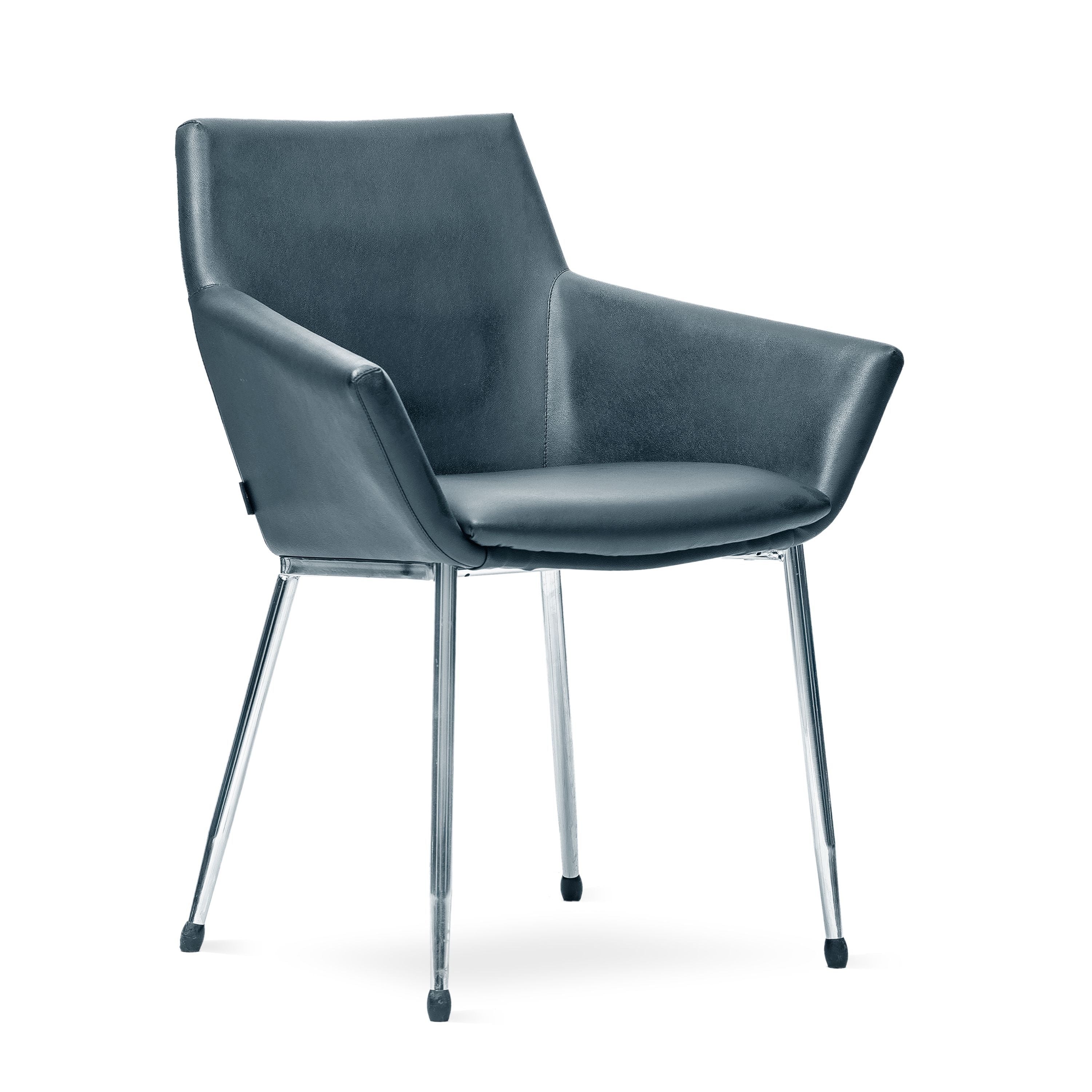 Cassidy Side Chair In Metal Frame Legs For Cafe