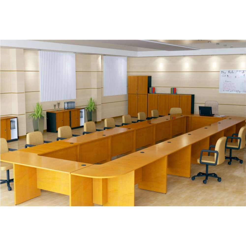 Wooden Conference Table -Extendable ( Closed from Both sides)