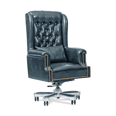 Metal Frame Chair In Leather Office Executive Chair