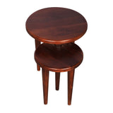 Wooden Modern Home Decor Sagwan Wood Coffee Table Walnut Finish