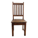 Wooden Chair Natural Walnut Finish In Acacia Wood