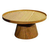 Dining Table Round in Natural Oak wood