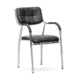 Metal Frame Chair In Leather Office Chair