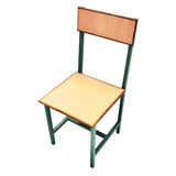 Student Chair & Desk in Metal Frame Wooden To For School Student