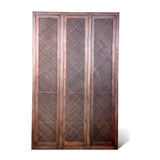 Rectangle Sagwan Wood Wardrobe/ Almirah With Caning Doors