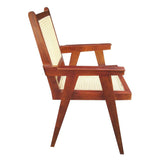 Wooden Chair in Rattan Cane Chair
