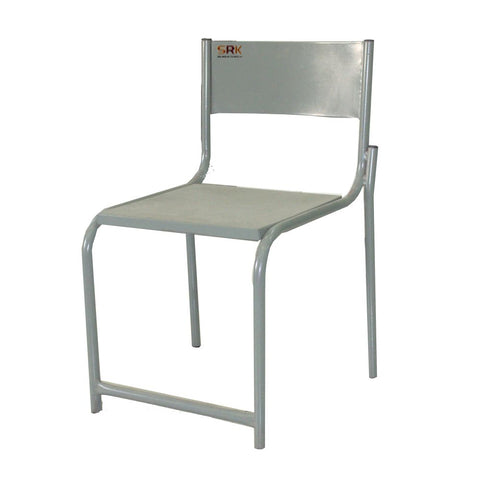 SRK Steel Lesting  Chair Ideal For Study And Industical look office Heavy Duty Mild Steel School Chair