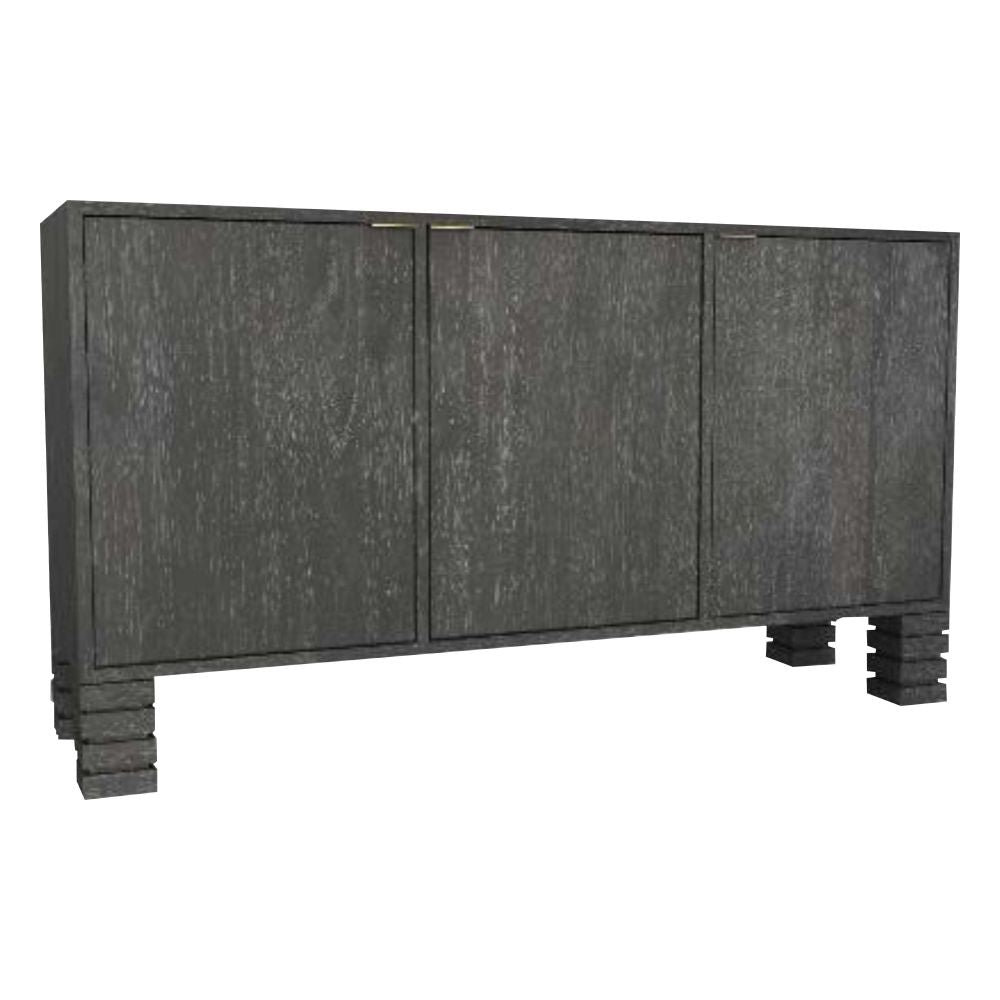 Solid Wooden Console Table Sofa Table Drawers Cabinets with Black Finish For Living Room