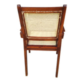 Wooden Chair in Rattan Cane Chair