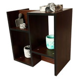 Wooden Open Shelves for Bedroom Engineered Wood Side Table Finish Color Laminated
