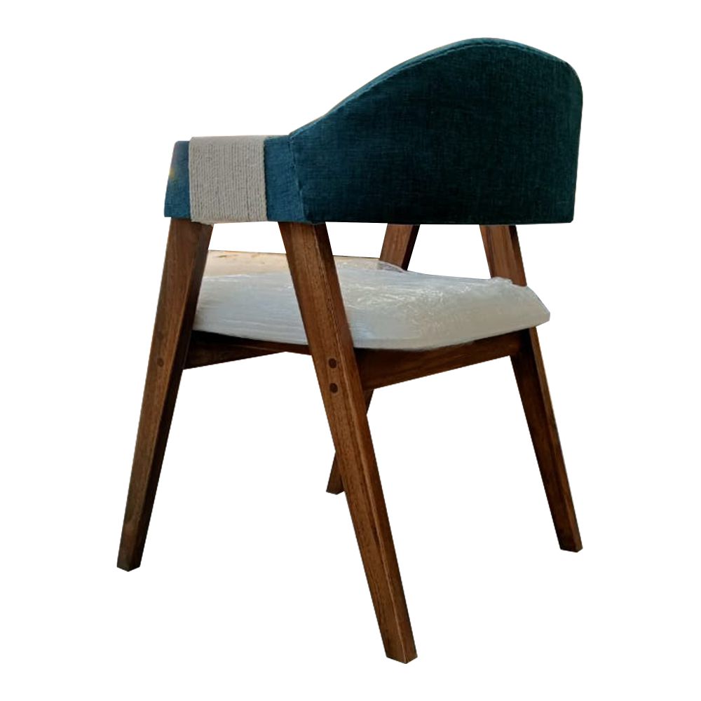 Chair With Arm Wooden Frame With Cushioned