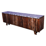 Living Room Bedside Console with Drawer With  Weathered  Wood Finish