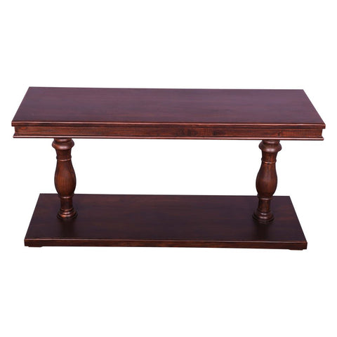 New Stylish Coffee Table/Console Table with Acrbed legs walnut finish strong and sturdy