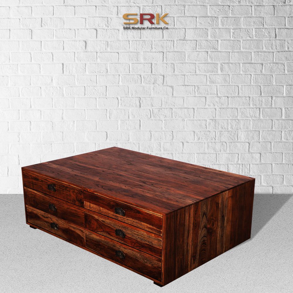 Console Table Chest Of Drawers In Provincial Teak Finish