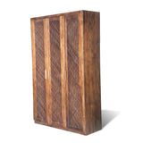 Rectangle Sagwan Wood Wardrobe/ Almirah With Caning Doors