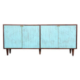 Console Table In Sky Blue Color