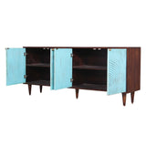 Console Table In Sky Blue Color