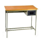 SRK Office Table in Metal Frame With Wooden Top School Teacher Table Student Study Table Storage Drawer .