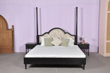 Elegant Wooden Four-Poster Bed – Handcrafted Luxury for Your Bedroom