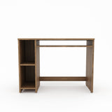 Engineered Wood Study Table And Computer Table Console Walnut Finish With Racks