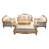 Luxury Sofa Lounge Chair For Living Room With Coffee Table