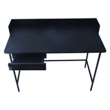 Black Color Study table With Rack