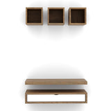 TV Entertainment Unit/ With Set Top Box Stand and Display Rack T.V Unit in particle board